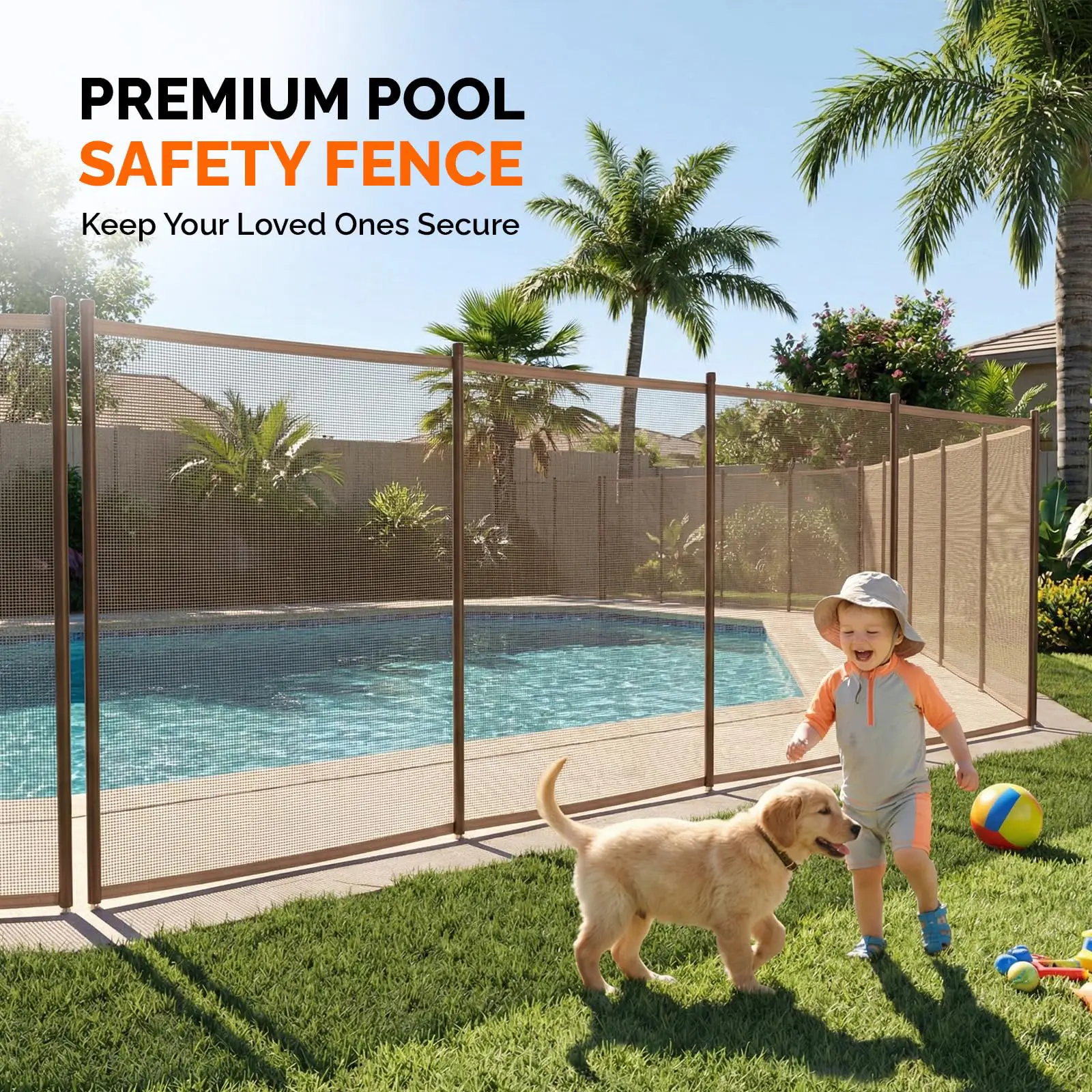 Premium frameless glass pool fence